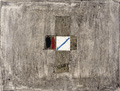 KatNr 373&nbsp;&nbsp; Bernd Hahn "Kreuz auf Grau". 1990.