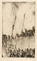 KatNr 252&nbsp;&nbsp; Josef Hegenbarth "Feuer". Um 1920.