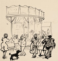KatNr 251 Josef Hegenbarth "Besucher am Seehund-Becken" / Am Karussell / "Pferdedressur". Um 1949 / Um 1955/1946.