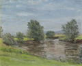 KatNr 073&nbsp;&nbsp; Karl Sodemann "An der Werra". 1945.