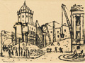 KatNr 462&nbsp;&nbsp; Paul Schultz-Liebisch, Berlin – Wiederaufbau am Dom. 1950.