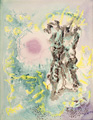 KatNr 508&nbsp;&nbsp; Edmund Kesting, Sonne zwischen alten Weiden. 1950er Jahre.
