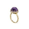 KatNr 801 Blütenring mit Amethyst-Solitär (ca. 6,3 ct).