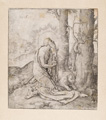 KatNr 225&nbsp;&nbsp; Lucas van Leyden "Der heilige Hieronymus in der Wüste". 1516.
