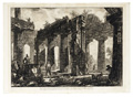 KatNr 229&nbsp;&nbsp; Giovanni Battista Piranesi "Vue des restes du derrière du Pronaos du Temple de Neptune". 1778.