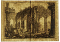 KatNr 229 Giovanni Battista Piranesi "Vue des restes du derrière du Pronaos du Temple de Neptune". 1778.
