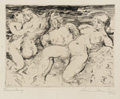 KatNr 354&nbsp;&nbsp; Hans Meid "Venusberg" / "Leda" / "Liebespaar mit Pferden" / "Liebespaar unter Palmen" / Der Künstler im Freien / Akt im Wald / Sonnenbad. 1910–<BR>/1920.