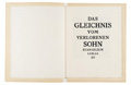 KatNr 362 Hans Orlowski "Das Gleichnis vom verlorenen Sohn". 1931.