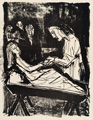 KatNr 440&nbsp;&nbsp; Otto Dix "Tochter des Jairus" / "Heilung vieler Kranken" / "Verklärung Jesu". Um 1960.
