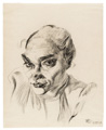 KatNr 343&nbsp;&nbsp; Paula Lauenstein "Frau Mieth". 1926.