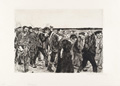 KatNr 324&nbsp;&nbsp; Käthe Kollwitz "Weberzug". 1893–1897. Späterer Abzug von 1931-1941.