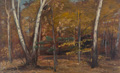 KatNr 095&nbsp;&nbsp; Paul Wilhelm, Herbstwald bei Radebeul. 1920er/1930er Jahre.