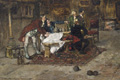 KatNr 71 Gotthardt Kuehl "Die Ballspieler". Um 1880.