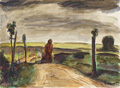 KatNr 282&nbsp;&nbsp; Erich Fraaß "Feldweg". 1919/1920.