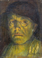 KatNr 052&nbsp;&nbsp; Karl Ernst Hänsel, Kopf eines Mannes mit Kappe. 1944.