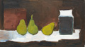 KatNr 186&nbsp;&nbsp; Herbert Naumann, Drei Birnen und Glas beieinander. 1978.