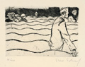 KatNr 369 Theodor Eduard Scharf, Sieben Grafiken aus der Folge "Stadt bei Nacht". 1923.