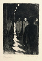 KatNr 369 Theodor Eduard Scharf, Sieben Grafiken aus der Folge "Stadt bei Nacht". 1923.