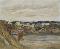 KatNr 214&nbsp;&nbsp; Werner Wittig "An der Elbe". Wohl 1960er/1970er Jahre.