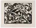 KatNr 368&nbsp;&nbsp; Hubert Rüther "Die Jagd". 1919.