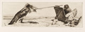KatNr 357&nbsp;&nbsp; Richard Müller "Der Künstler (Affe, einen Marabu malend)". 1924. 1924.