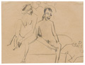 KatNr 314&nbsp;&nbsp; Ernst Ludwig Kirchner "Nacktes Paar im Atelier". 1910.