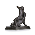 KatNr 653 Siméon Pierre Devaranne, Dionysos, einen Panther tränkend. Um 1850.