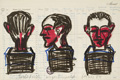 KatNr 134&nbsp;&nbsp; Lutz Fleischer "abgestempelt". 1984.