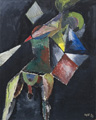 KatNr 149&nbsp;&nbsp; Günter Horlbeck "Ritter mit der traurigen Gestalt". 1983.
