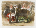 KatNr 538&nbsp;&nbsp; Harald Metzkes "Stillleben mit Skulptur und Trauben" / Der Künstler im Atelier / zwei figürliche Darstellungen. 1981 / 1983 / 1978/1994.