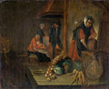 KatNr 003&nbsp;&nbsp; Christoffer Jacob Schultze, In der Küche. 1795.