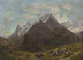 KatNr 026&nbsp;&nbsp; Carl Robert Kummer "Eiger, Mönch und Jungfrau. Schweizer Alpen". 1881.