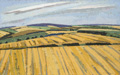 KatNr 128&nbsp;&nbsp; Ulrich Eisenfeld "Sommerlandschaft im Vorerzgebirge". 1984.