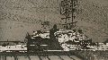 KatNr 262   Richard Müller "Snow over the roofs with telephone pole". 1899.
