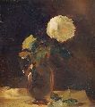 KatNr 049&nbsp;&nbsp; Arno Drescher "Blumenstilleben mit gelber Rose". 1944.