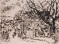 KatNr 811&nbsp;&nbsp; Erhard Hippold , Die Weinbergstraße in Radebeul. 1930's.