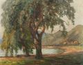 KatNr 102   Rudolf Poeschmann"Am Strand Sudetenau". 1924.