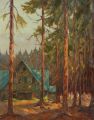 KatNr 103   Rudolf Poeschmann"Waldschänke Kl.[eines] Raupennest". 1929.