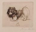 KatNr 260   Richard Müller "Pekinese (nach links)". 1922.