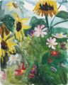 KatNr 377&nbsp;&nbsp; Gussy Hippold-Ahnert "Sonnenblumen und Cosma". 1933.