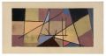 KatNr 068&nbsp;&nbsp; Erhard Hippold, Geometrische Komposition in Gelb, Braun, Blau und Rot. No date.