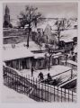 KatNr 496   Richard Müller "Schneelandschaft" (Ansicht von Meißen)". 1921.
