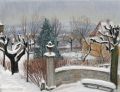 KatNr 361&nbsp;&nbsp; Gussy Hippold-Ahnert, Radebeul - Blick auf den Park der Villa Sorgenfrei. 1947.