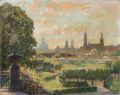 KatNr 121   Rudolf Poeschmann "Dresden vom Japanischen Palaisgarten". Early 20th cent.