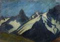 KatNr 075&nbsp;&nbsp; Gussy Hippold-Ahnert, Schweizer Alpenlandschaft bei Pontresina (?). Wohl um 1928.