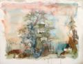 KatNr 451   Eugen Hoffmann, Küstenlandschaft mit großem Baum. 1943- 1945.