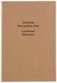KatNr 217&nbsp;&nbsp; Lutz Fleischer "Neue poetische Texte". 2001.