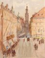 KatNr 797   Rudolf Poeschmann "Altmarkt und Schloßstraße Dresden". Mitte 1920's.
