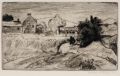 KatNr 446 Erhard Hippold "Mondlandschaft" / Drei Ansichten aus der Lößnitz / Verschneite Stadtansicht. 1933.