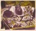 KatNr 532 Erhard Hippold "Auberginen und Weintrauben" / "Mohn und Pfingstrosen" / Stillleben mit Birnen / Vase mit Magnolienzweig. 1963/1970/ 1971.